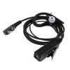 EMSea Walkie Talkie Headset Inline PTT Mic G-Shape Earpiece Compatible