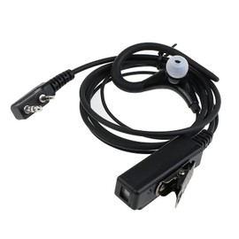 EMSea Walkie Talkie Headset Inline PTT Mic G-Shape Earpiece Compatible with Baofeng