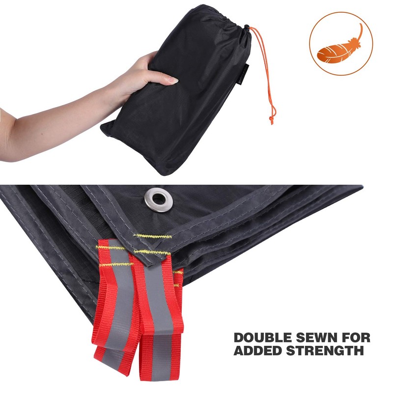 REDCAMP Tienda de campaña ultraligera, PU 2000, impermeable, con bolsa