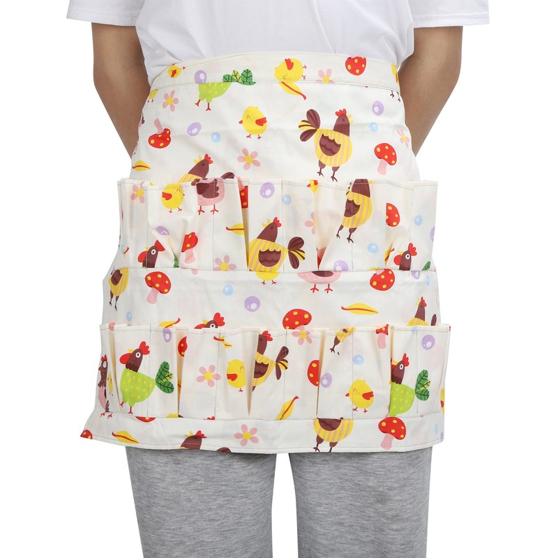 Eggs Collecting Protective Apron Multiple Pockets Chicken Eggs Gathering Holding