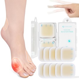 TENICORE Bunion Pads, Bunion Cushions for Women and Men, Toe and Foot Protector Pads, Sole and Heel Cushions, Waterproof, Thin, 10PCS
