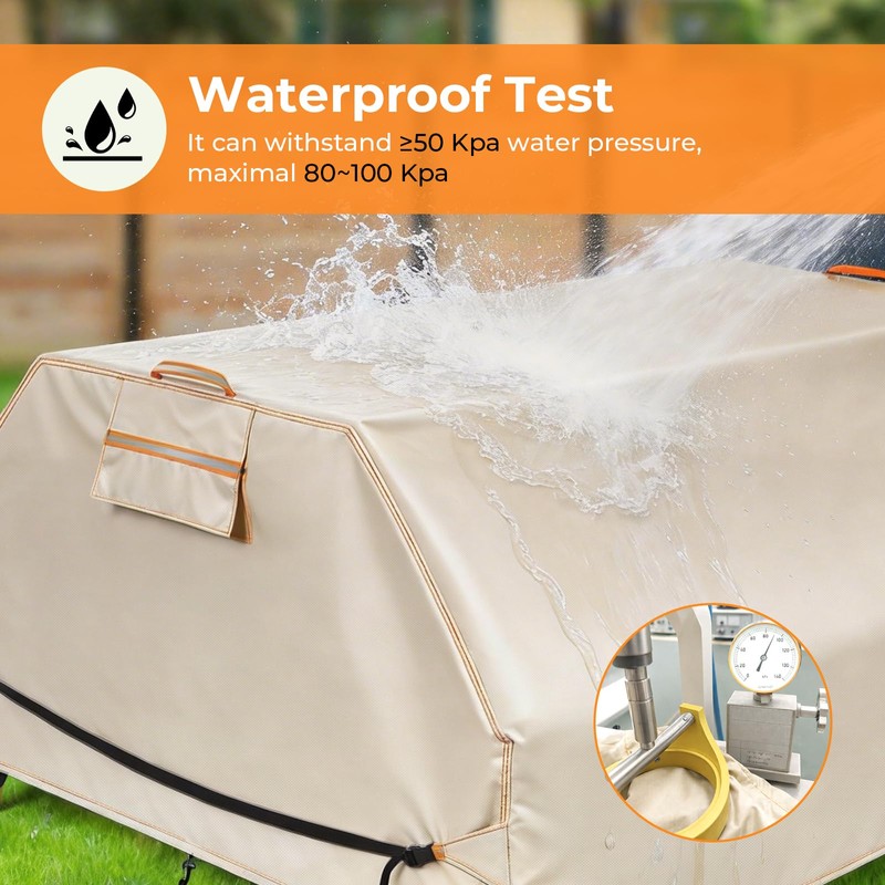 Patio Picnic Table Cover Waterproof, 70 / 72 Inch Patio