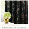 StangH Floral Print Velvet Curtains 72 inches Long for Bedroom,