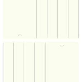 DALIX PVC Vertical Blind Replacement Slats Curved Smooth 70.5 Length (10 Qty Off White)