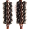 Professional Round Hair Brush Set, Boar Bristle with Nylon Pin,