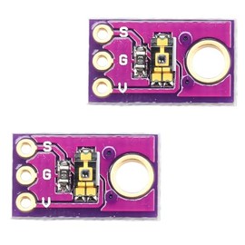 2Pcs TEMT6000 Light Sensor Module - Professional Ambient Light Detection for Smart Home Automation, Visible Light Intensity Module, TEMT6000X01 Chip