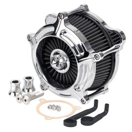 Unbranded Turbine Air Cleaner Intake Filter Kit For Harley Touring Trike Low Rider Fat Bob