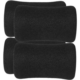 Kisangel 4pcs Foot Foam Pads Roller Replacement Rolling Foam Pads Gym Exercise Buffer Leg Tube Roller for Weight Bench