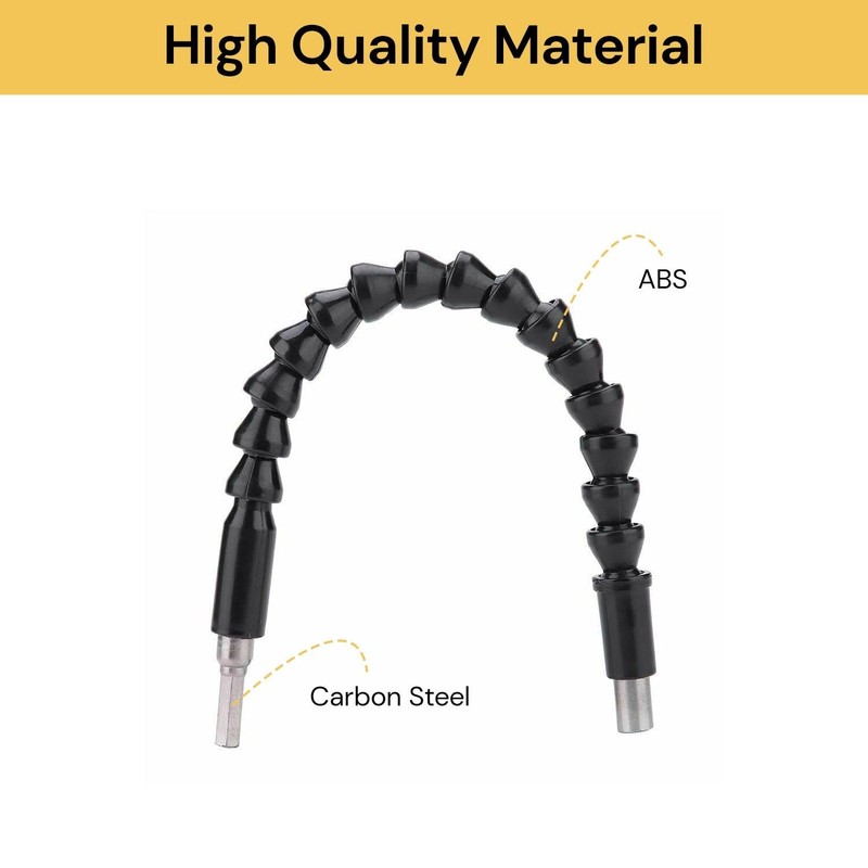 Spendeal Flexible Drill Bit Extension Hex Soft Shaft, Flexible Screwdriver