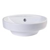 EAGO BA141 18-Inch Round Ceramic Above Mount Bathroom Basin