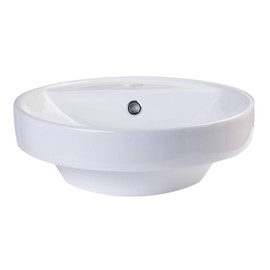EAGO BA141 18-Inch Round Ceramic Above Mount Bathroom Basin