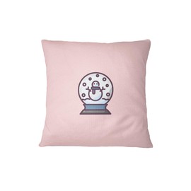 Bona Basics, Decorative Cushion Cover Home Decor for Sofa Cafeteria Size 60 x 60 cm Light Pink