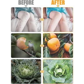 Mosquito Net for Patio - 10Ft x 65Ft for Each Garden Mesh Screen Barrier, Super Dense Patio Netting for Balcony Porch Protecting Your Skin Plants Vegetables DIY (White)