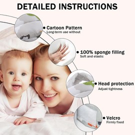 Baby Head Protection, Baby Head Protector, Cartoon Baby Head Protection Hat for 6-36 Months Old Baby, for Toddlers Learning to Walk and Crawl