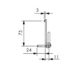 Siegenia Si Corner Bearing Repair Corner Bearing Titanium (White)