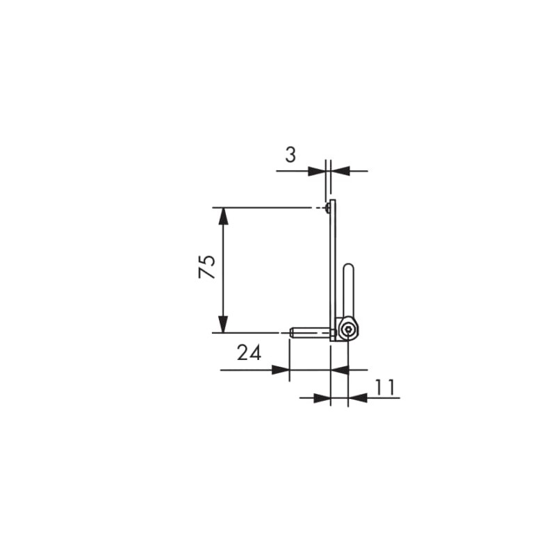 Siegenia Si Corner Bearing Repair Corner Bearing Titanium (White)