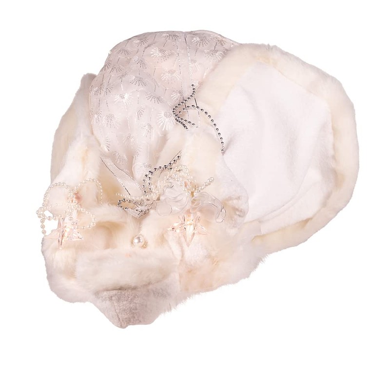 UL 10-Light 14-Inch White Angel Tree Topper