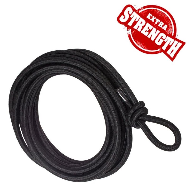 Black Bungee Cord - 10 m / 32 ft of