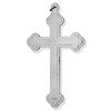 Venerare Traditional Latin Cross Pendant with Black Inlay