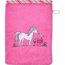 Wörner wash mitt Terry Pink Size 15x20 cm