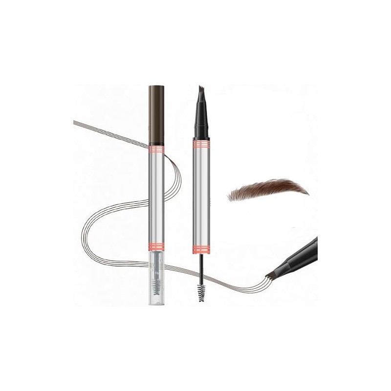 Lápiz de cejas 2 en 1 con gel 3D Micro