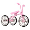 Pink Look Toy Tricycle Model Simulated Design Tricycle Ornament Wear