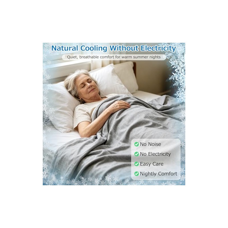 Cooling Blanket 150 x 200 cm for Hot Nights -
