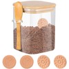 Brown Sugar Keeper Container 1000ml, Glass Jar with Lid and