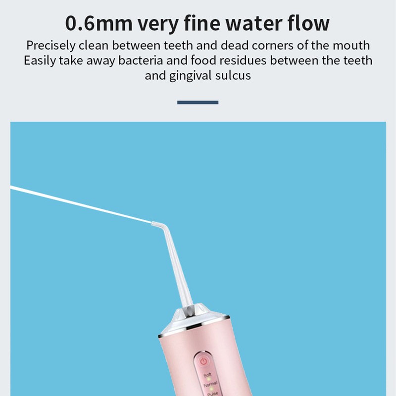 Electric Dental Irrigator With 4 Nozzles Home Portable Water Oral