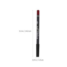 Lápiz Delineador de Labios Mate Negro 12 Piezas de Madera