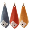 Children's Towel with Loop, Bear, Hand Towel, Kindergarten, Nursery School,