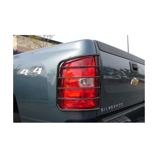Steelcraft 30320 07-13 CHEVY SILVERADO (New Body Style) TAILLIGHT GUARD BLK Tail Light Guards