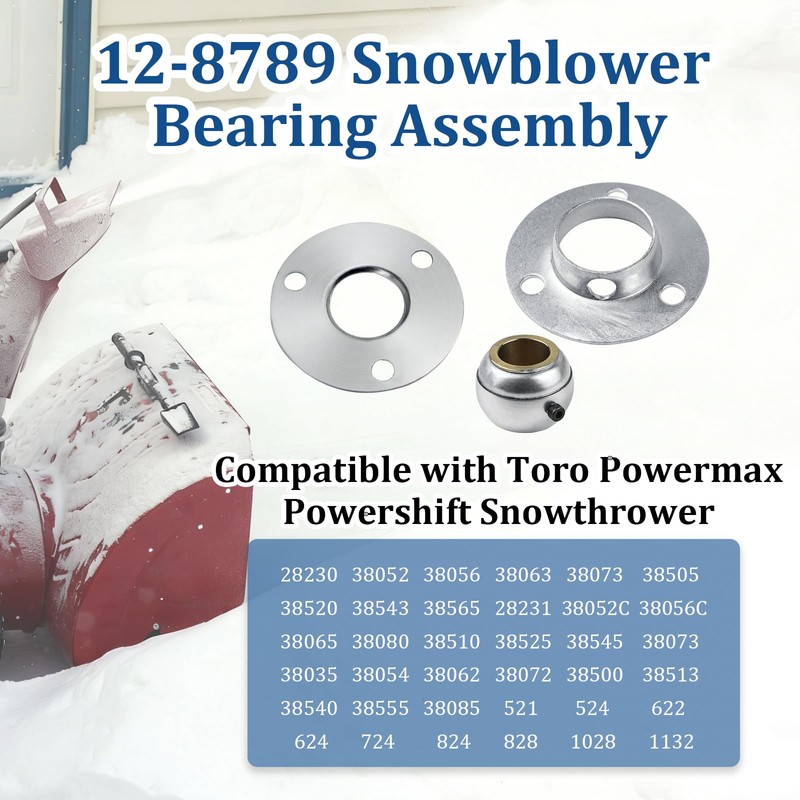 12-8789 Snowthrower Bearing Assembly Compatible with Toro Impeller Bearing