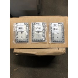 Franklin Brass LOT OF 3 - Franklin Brass 64048 Pewter Paisley Series Single Wall Plate