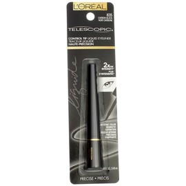 L'Oréal Paris Telescopic Precision Liquid Eyeliner, Carbon Black (Pack of 2)