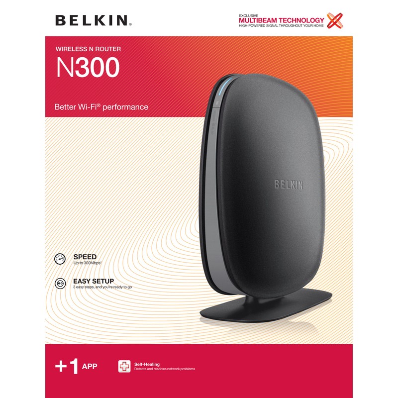Belkin N300 Wireless N Router (Latest Generation) (F9K1002)
