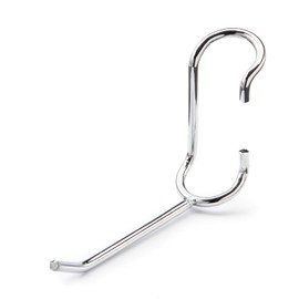 Shelf Pole Hooks 5-Pack | 4" Chrome All Purpose | Best Solution for Garage Shelving Storage Organization | Use with Metal or Wire Shelves and Racks | Heavy Duty, Easy Installation