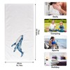 ALAZA Blue Ocean Whale Bathroom Hand Towels Set of 2