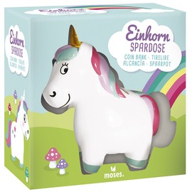 Moses 38048 Unicorn Money Box Piggy Bank in Unicorn Shape for Children