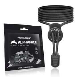 ALPHAPACE Pace Locks Elastic Shoelaces, No-Tie Laces, Slip-On Quick Release for Sports, Youth & Elderly, 120 cm, Various Colours