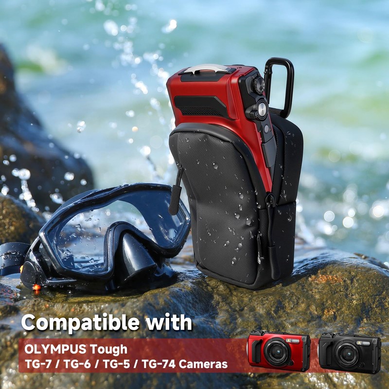 CaSZLUTION Travel Case for OM SYSTEM OLYMPUS Tough TG-7 TG-6