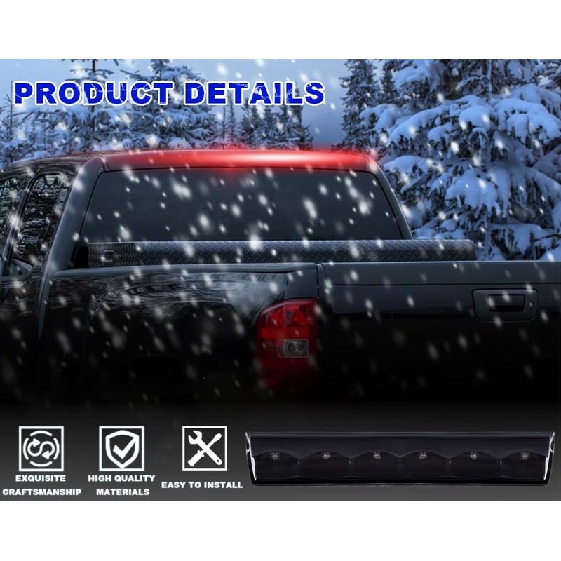 PIT66 LED 3rd Brake Light,Compatible with Truck Cap Topper Leer