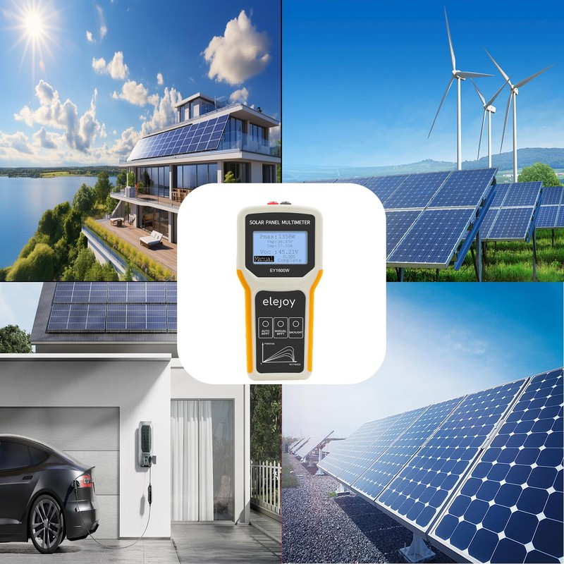 iSunergy Upgrade 1600W Solar Panel Portatil Smart Tester Auto/Manual MPPT