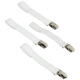 Sunnybaby 20179 Bettdeckenhalter "LILO" für alle Kinderbettgestelle geeignet, 4 Stück Packung, weiß