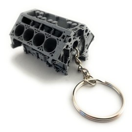 Sands3D LS Engine Keychain, Car Parts Keychain, Mechanic Keychain, Piston Keychain, Turbo Keychain, Cool Keychains, Car Part Keychain for men, Keychain Spinner, Mens Keychains (Chevy LS)