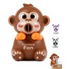 Cute Cartoon Animal Mini Fan - Rechargeable, Portable, and Quiet