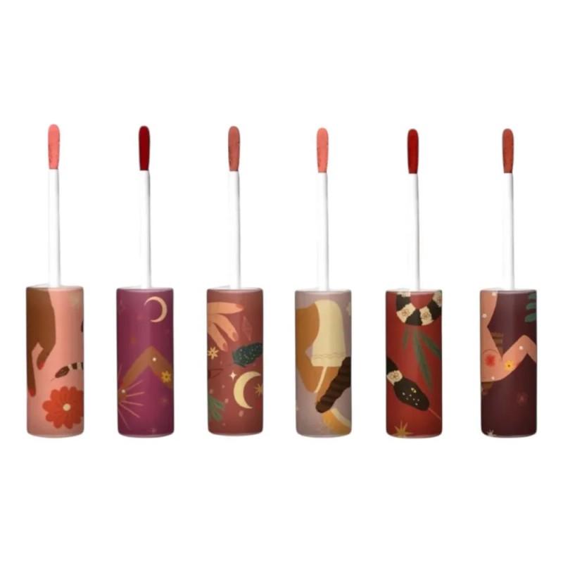 Set 6 Labiales Velvet Yuya + Cosmetiquera Set Velvet