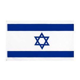 ANJOR Israel Flag 3x5 Foot Israeli National Flags with Brass Grommets 3 X 5 Ft