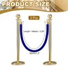 sourcing map Velvet Stanchion Rope 3.28 Ft/1 M, Barrier Rope
