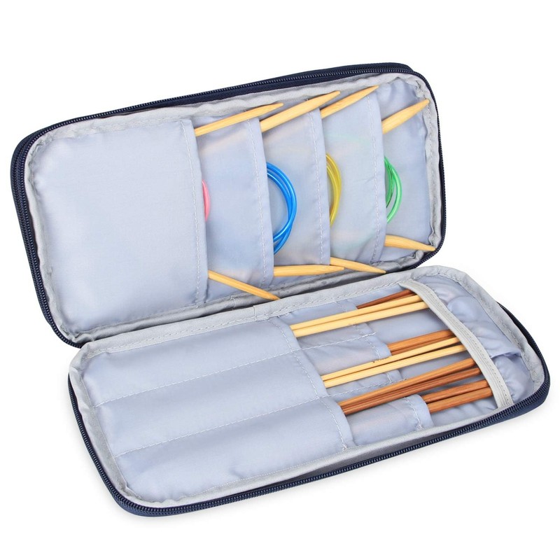 Teamoy Knitting Needle Storage Case, Loop Needle, Rod Needle (Maximum